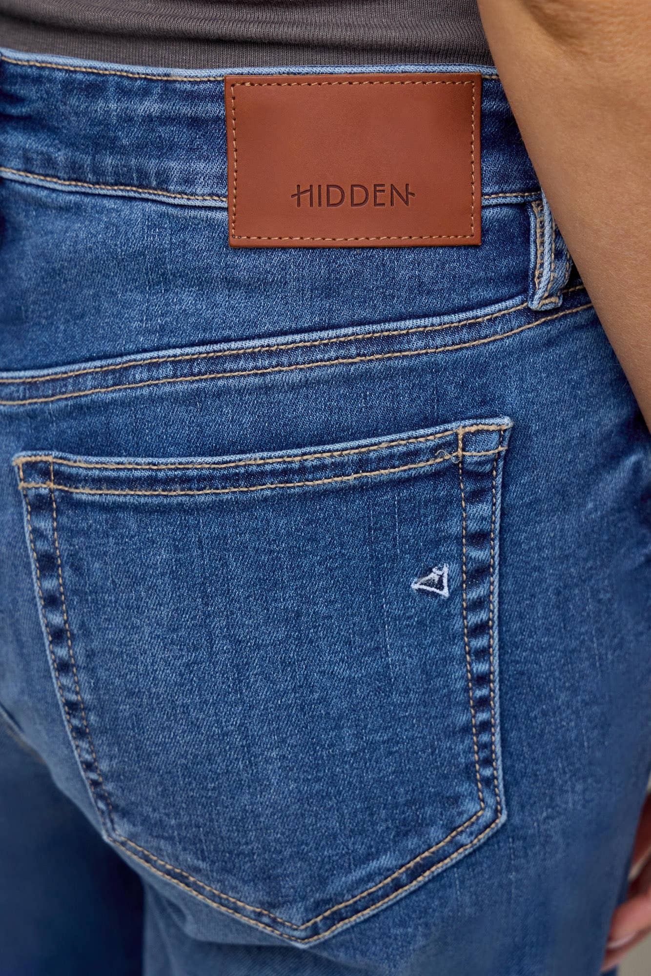 Ella Mid Rise Classic Straight Jeans by Hidden