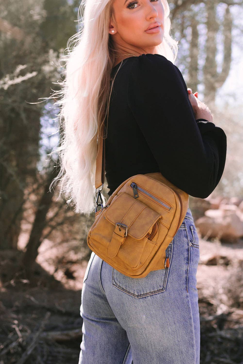 Vintage Multi Pockets Sling Bag