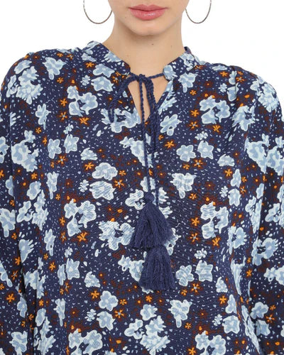 Newfangled Long Sleeve Navy Top